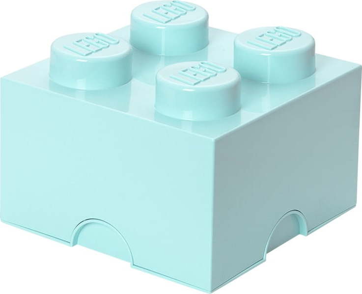 Světle modrý úložný box čtverec LEGO®