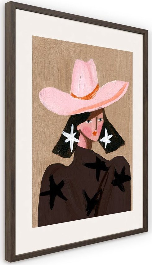 Tištěný obraz s rámem 50x70 cm Cowgirl – Styler