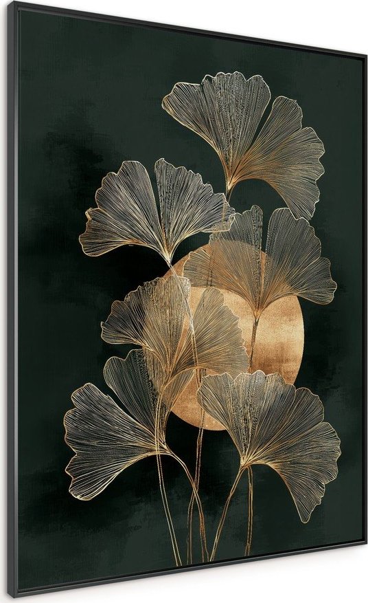 Tištěný obraz s rámem 60x80 cm Gold Ginkgo – Styler