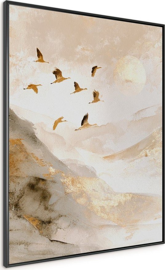 Tištěný obraz s rámem 60x80 cm Golden Peaks II – Styler