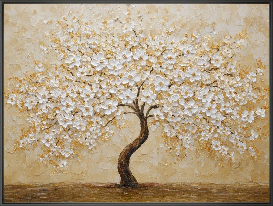 Tištěný obraz s rámem 80x60 cm Golden Tree – Styler