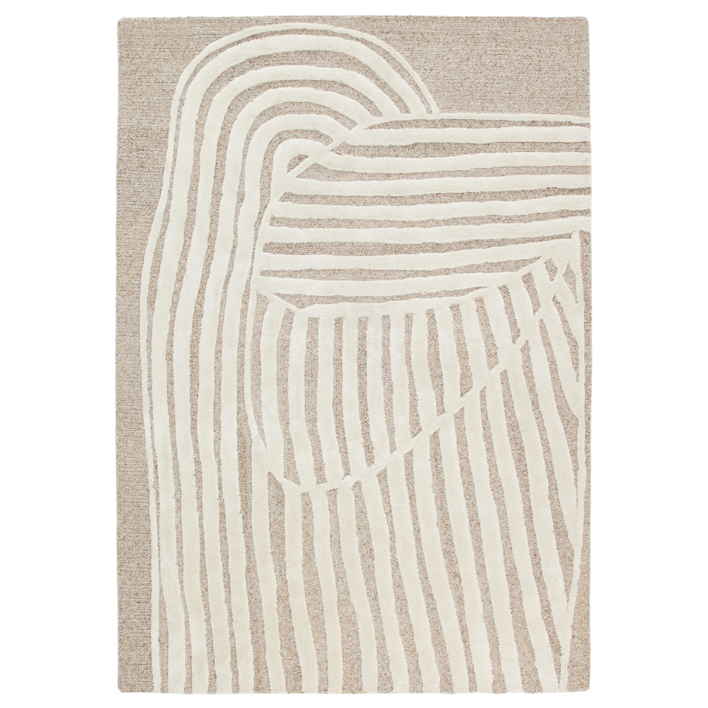 Kave Home Béžový koberec Colire 200 x 160 cm