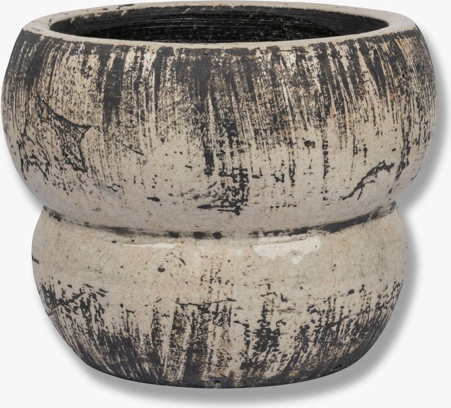 Keramický obal na květináč ø 17 cm Raw – Mette Ditmer Denmark