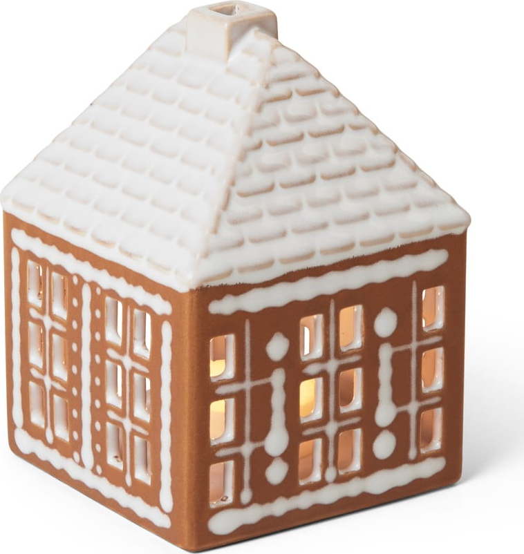 Keramický svícen na čajovou svíčku Gingerbread Lighthouse – Kähler Design