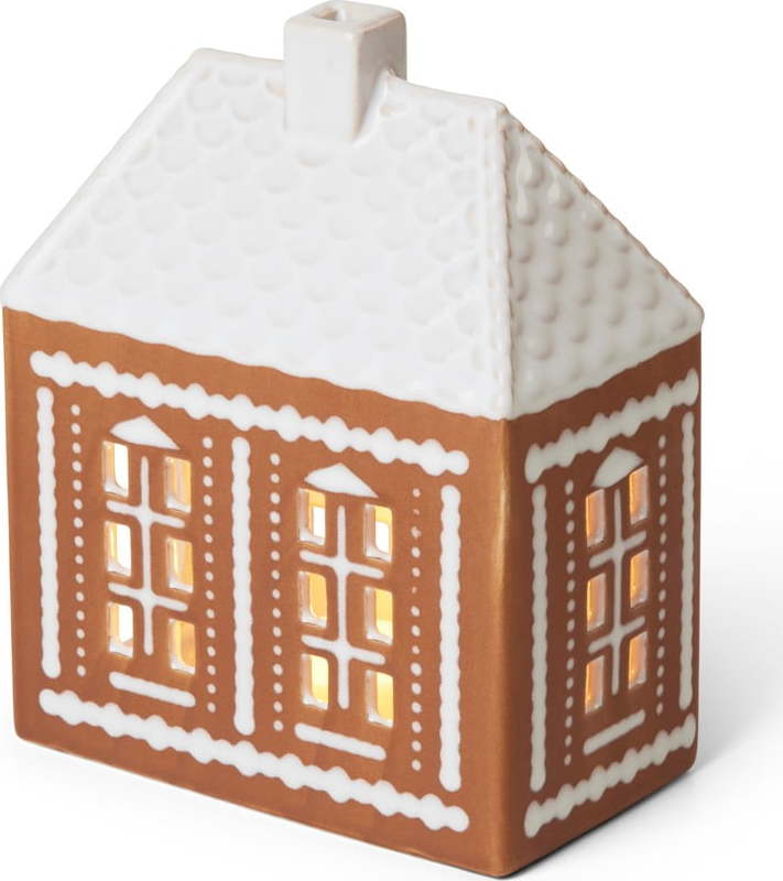 Keramický svícen na čajovou svíčku Gingerbread Lighthouse – Kähler Design