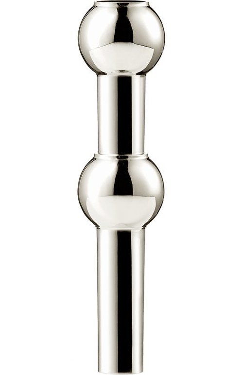 Kovová váza v leskle stříbrné barvě (výška 10 cm) Nagel – STOFF Nagel