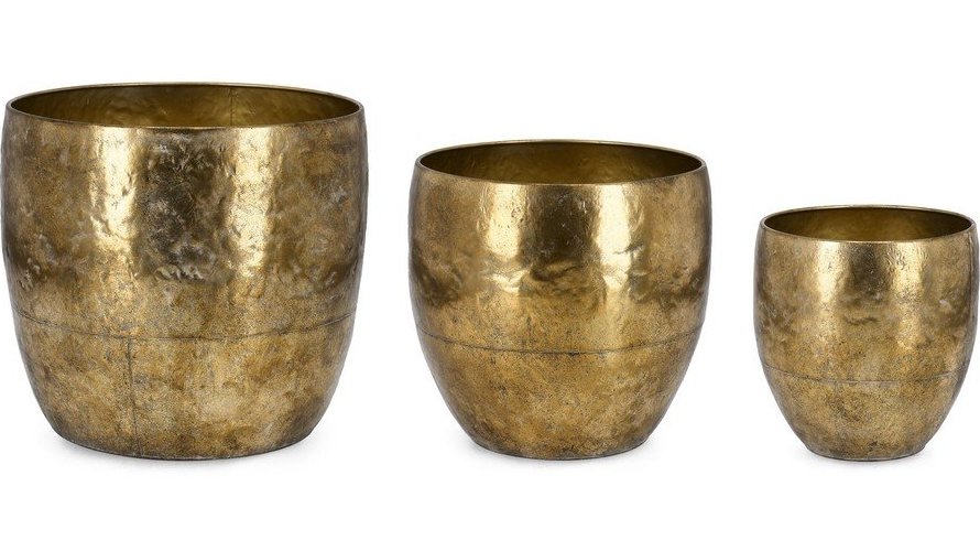 Kovové obaly na květináče v sadě 3 ks ø 40 cm Bimala – Bizzotto