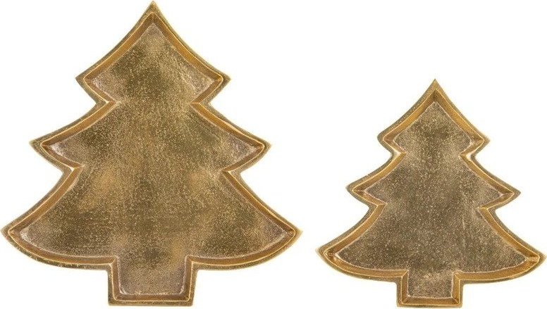 Kovový dekorační tác 24x23 cm Noelle Christmas Tree – Ladelle