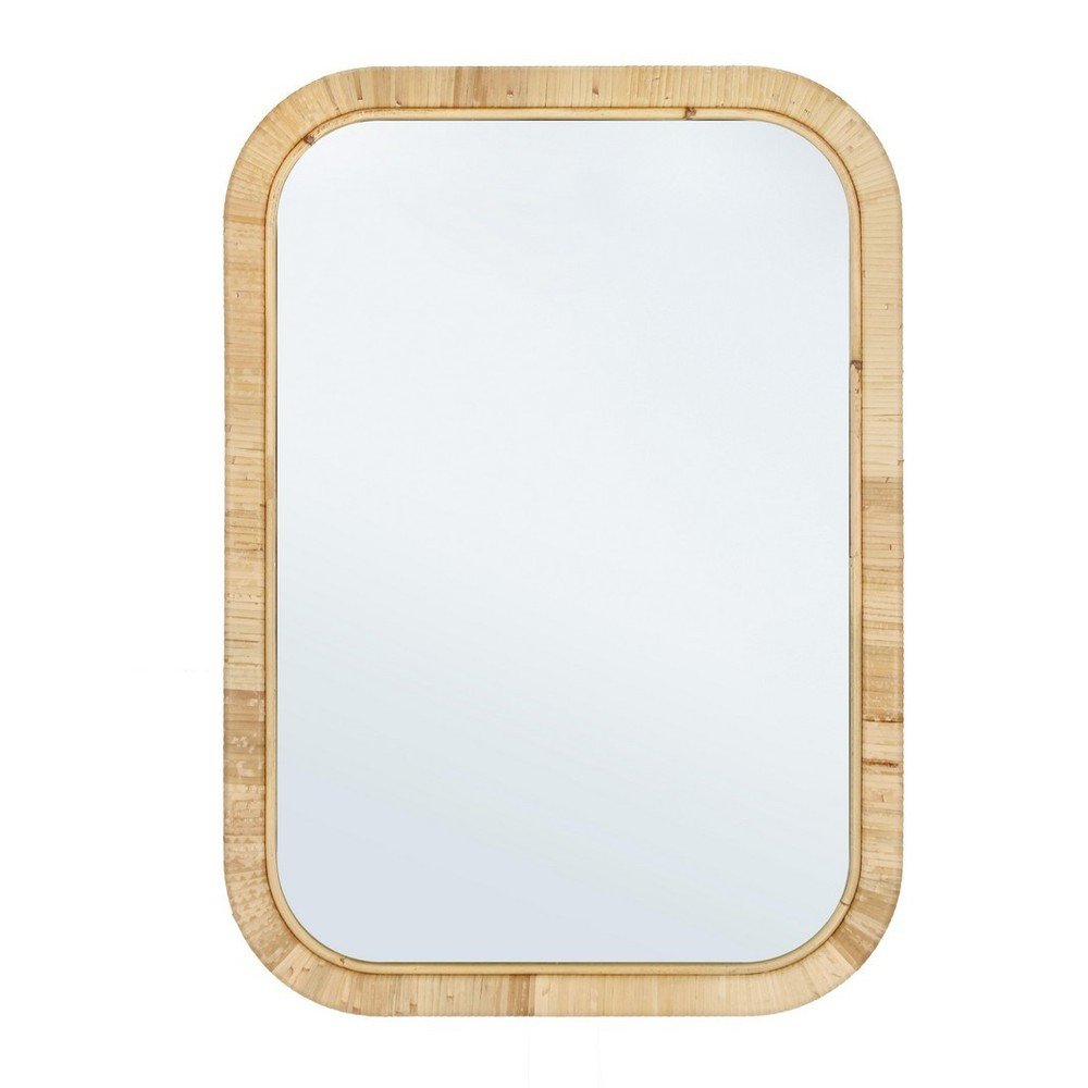 Nástěnné zrcadlo s ratanovým rámem 50x70 cm Hakima – Bizzotto