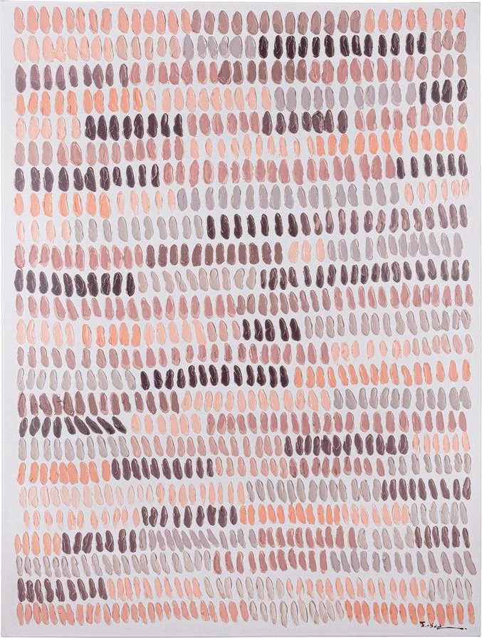 Obraz s ručně malovanými prvky s rámem/na plátně 90x120 cm Naska – Bizzotto