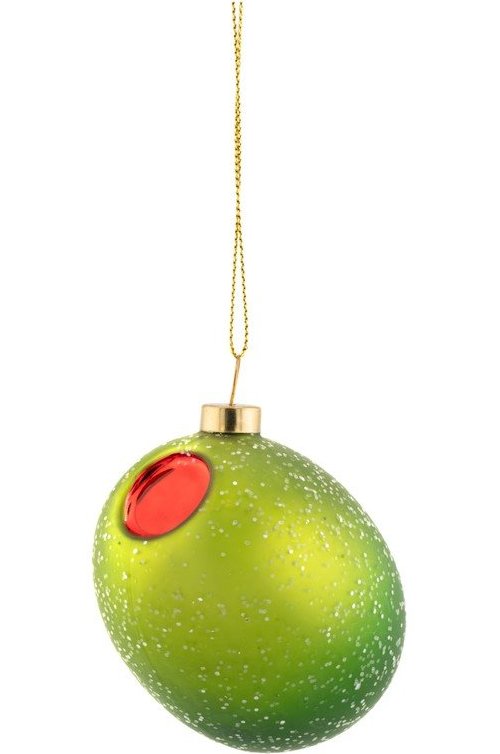Skleněná vánoční ozdoba 7 cm Olive – Sass & Belle