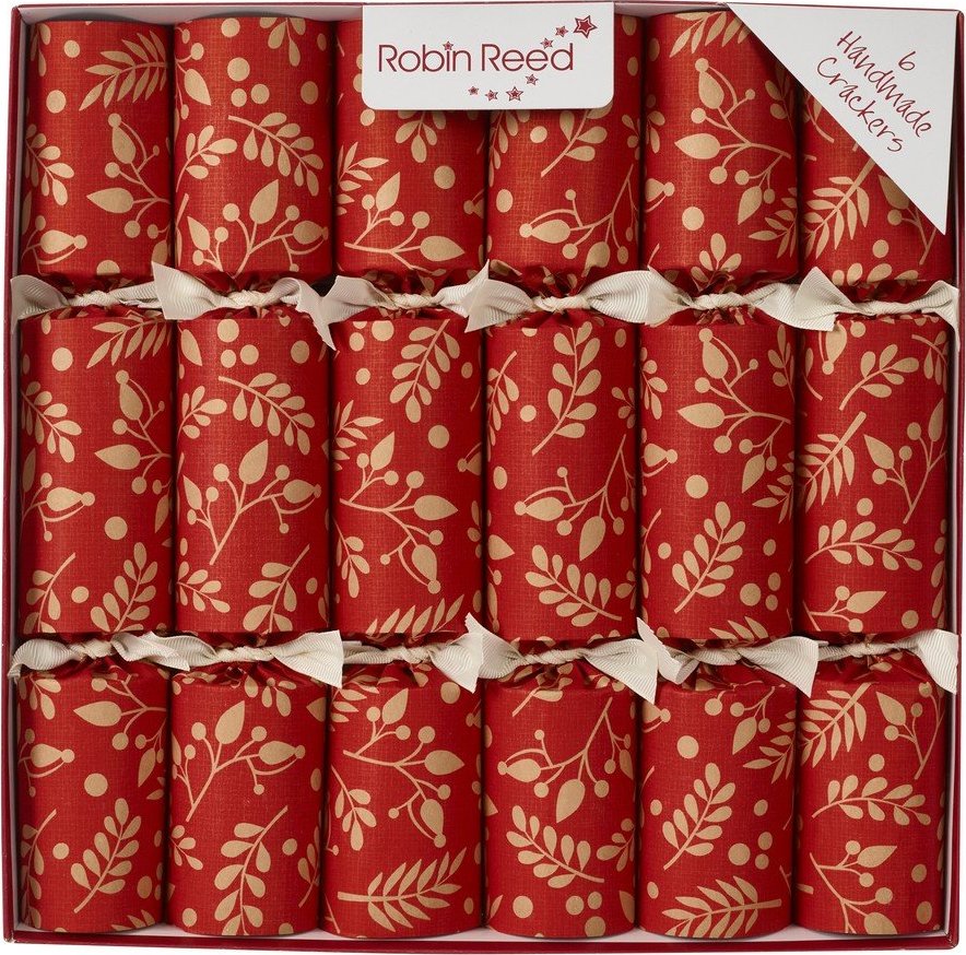 Vánoční crackery v sadě 6 ks Paprika Floral – Robin Reed
