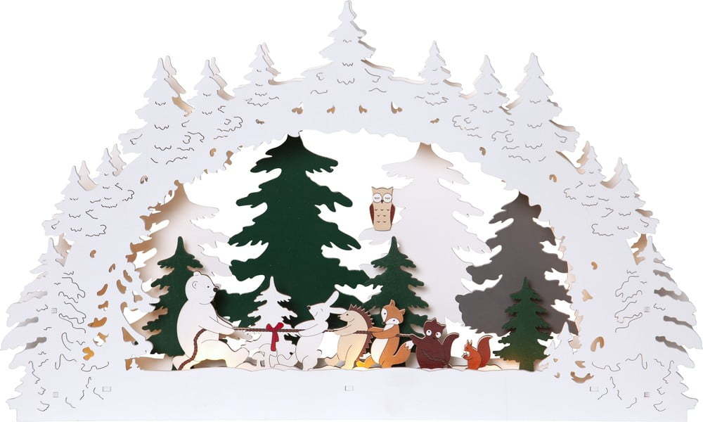 Vánoční světelná dekorace Forest Friends – Star Trading