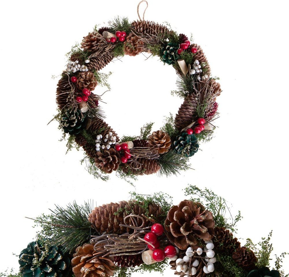 Vánoční věnec ø 36 cm Berry & Pine – Brandani