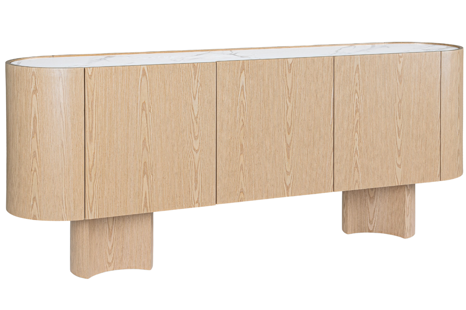 Bizzotto Dřevěná komoda Otilia 200 x 46 cm s keramickou deskou
