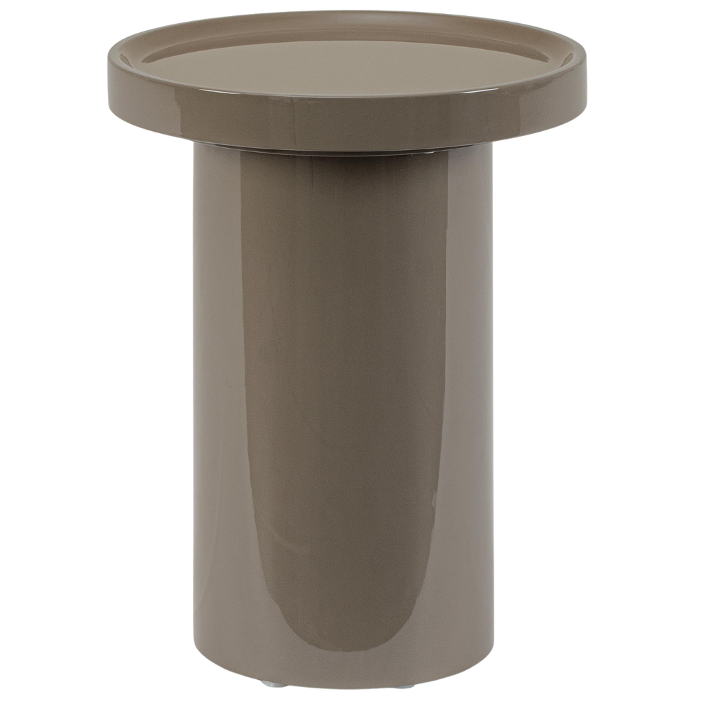 Bizzotto Hnědošedý odkládací stolek Otilia Ø40 cm
