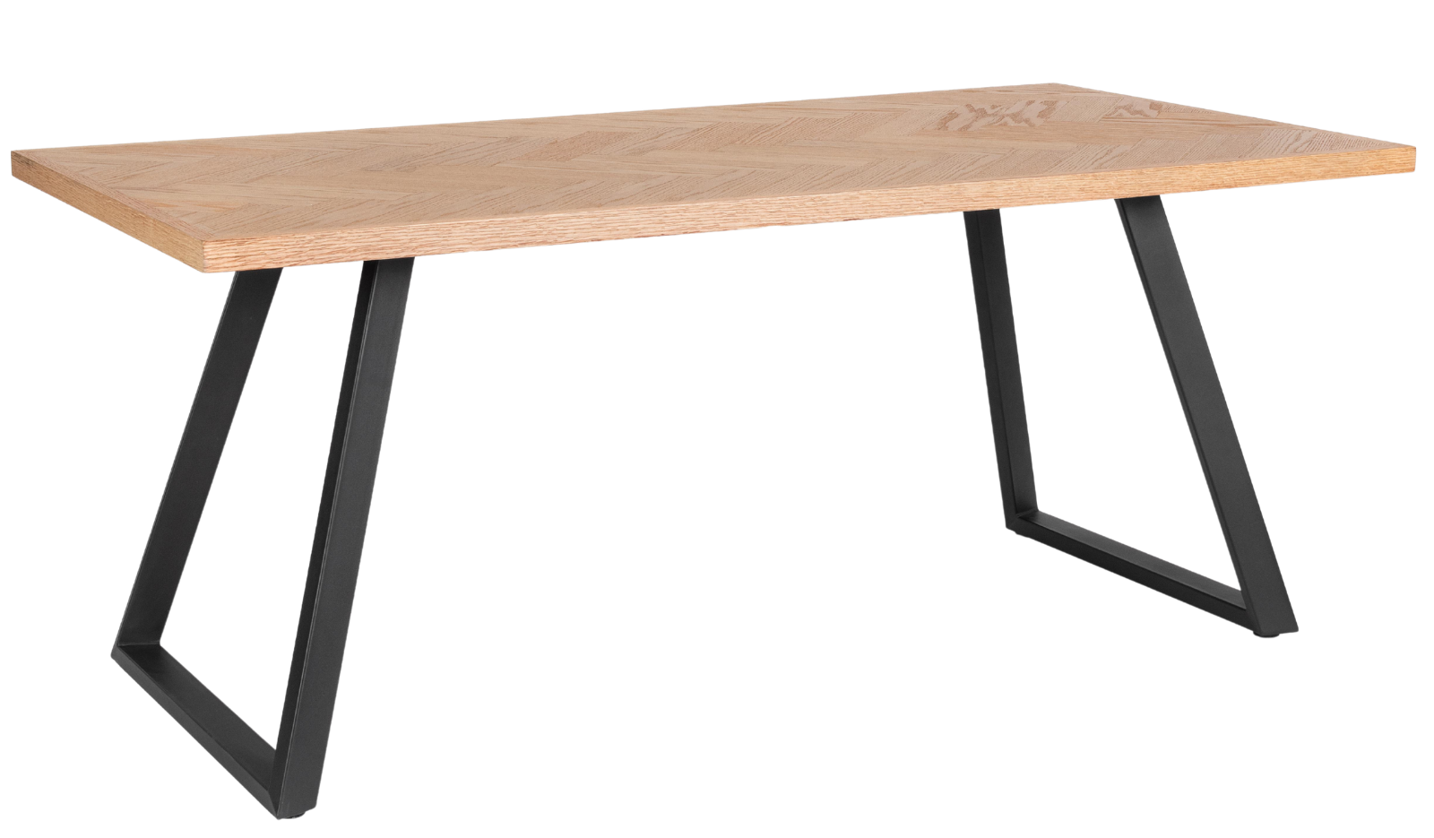Bizzotto Jídelní stůl Dukat 180 x 90 cm s černou podnoží