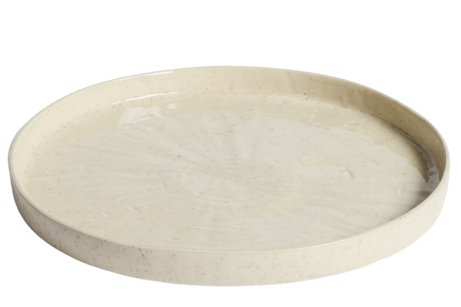 Kave Home Béžový talíř Daner Ø28 cm
