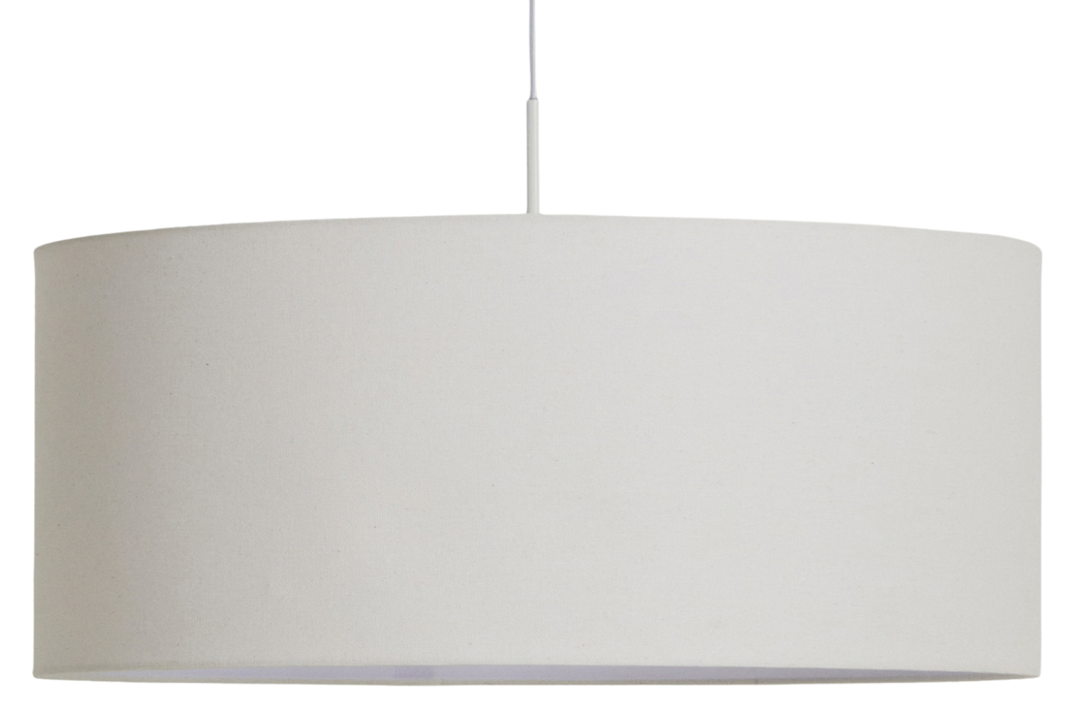 Kave Home Bílé bavlněné závěsné stínidlo Niani Ø60 cm