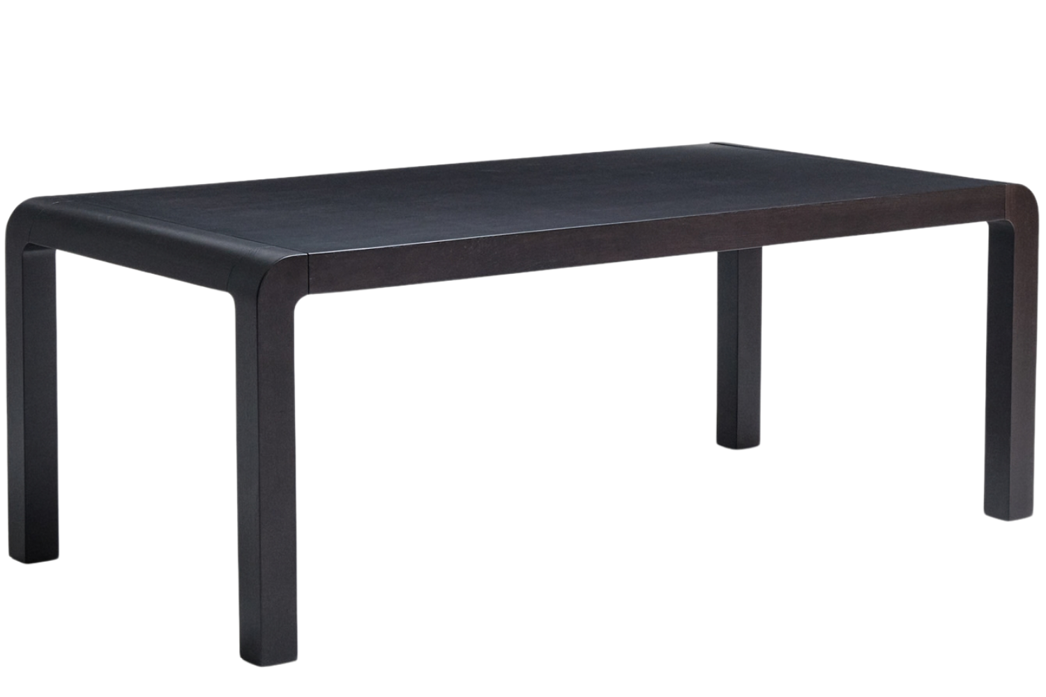 Kave Home Černý dřevěný rozkládací jídelní stůl Erisia 200/280 x 100 cm