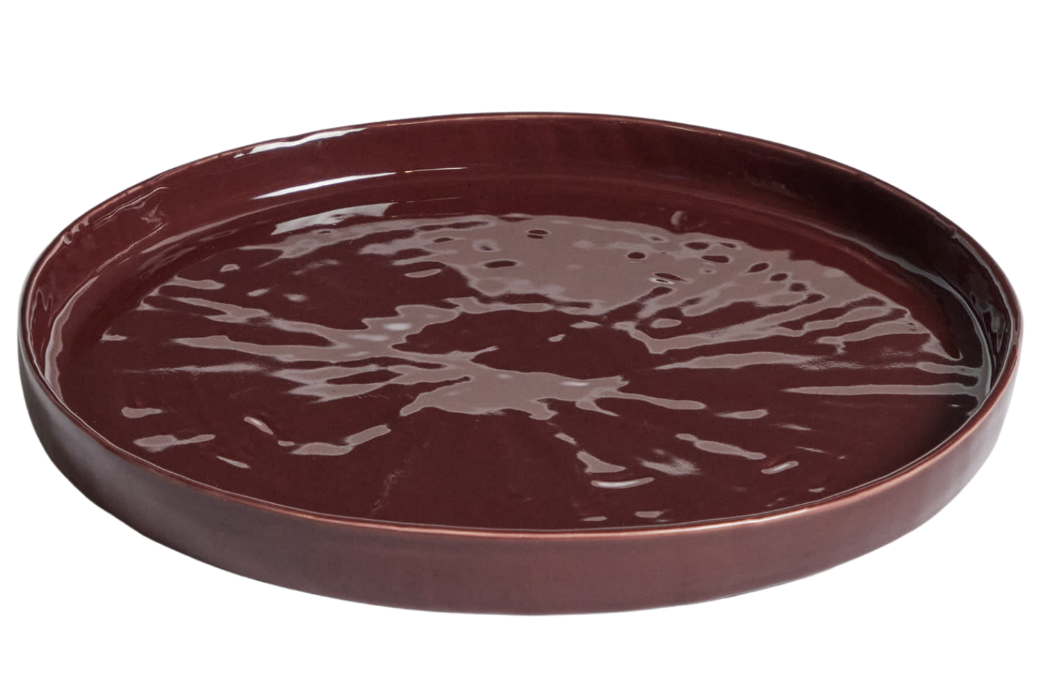 Kave Home Červený talíř Daner Ø28 cm