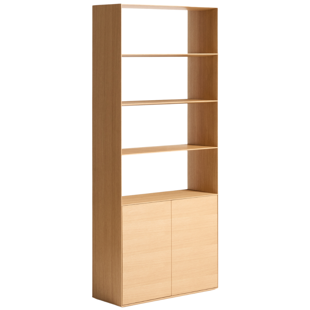 Kave Home Dubová knihovna Visala 209 x 90 cm