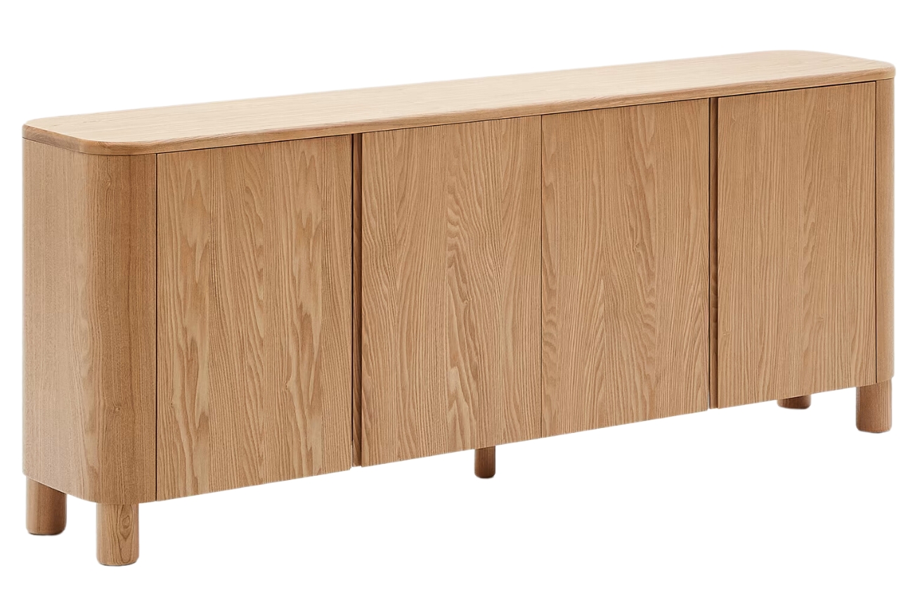 Kave Home Komoda Salaya 200 x 40 cm s dřevěným dekorem – vystavený kus