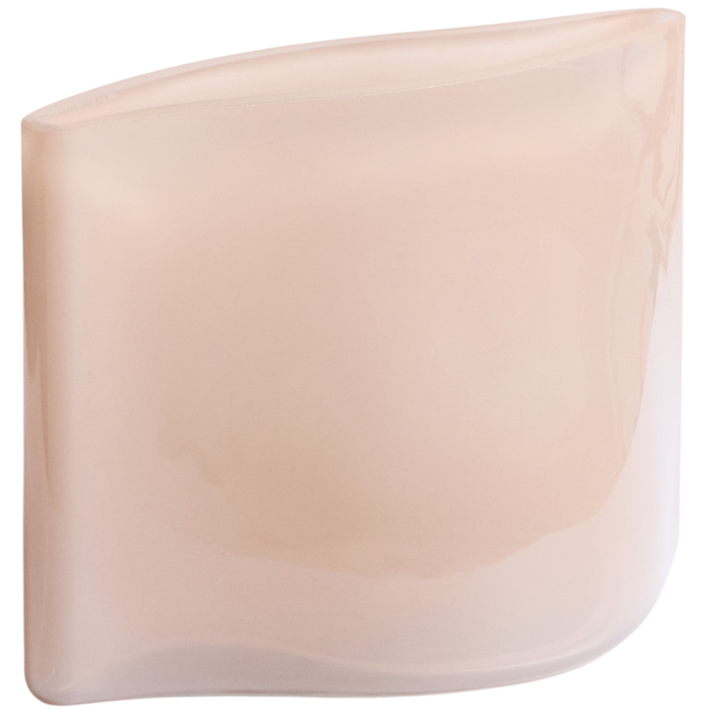 Kave Home Růžová skleněná váza Ardeni 18 cm