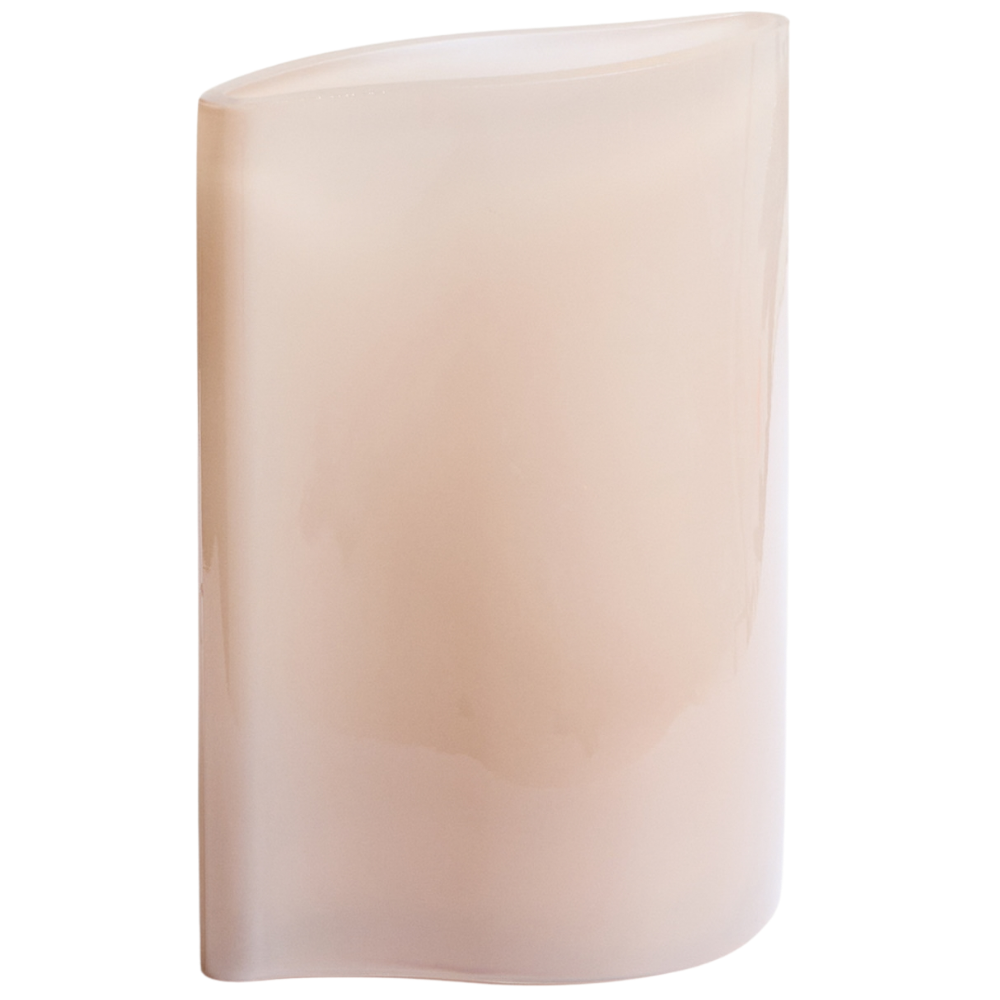 Kave Home Růžová skleněná váza Ardeni 22 cm