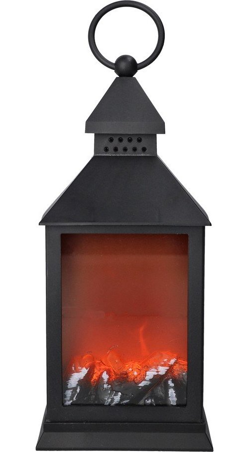 Černý LED krb – Dakls