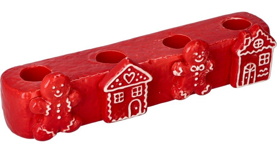 Keramický adventní svícen s vánočním motivem Vinterby – Dakls