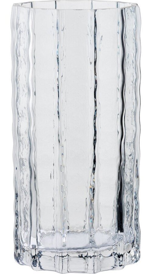 Šedá skleněná váza (výška 20 cm) – House Nordic